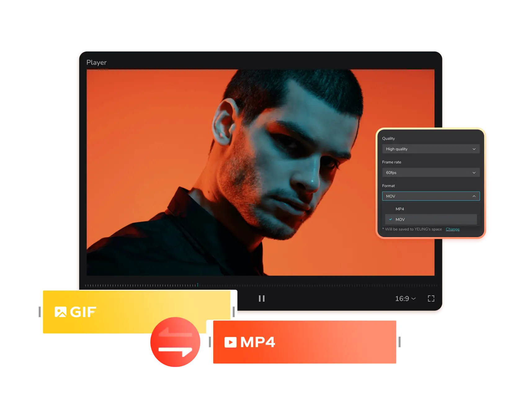 Převést GIF na MP4 zdarma online